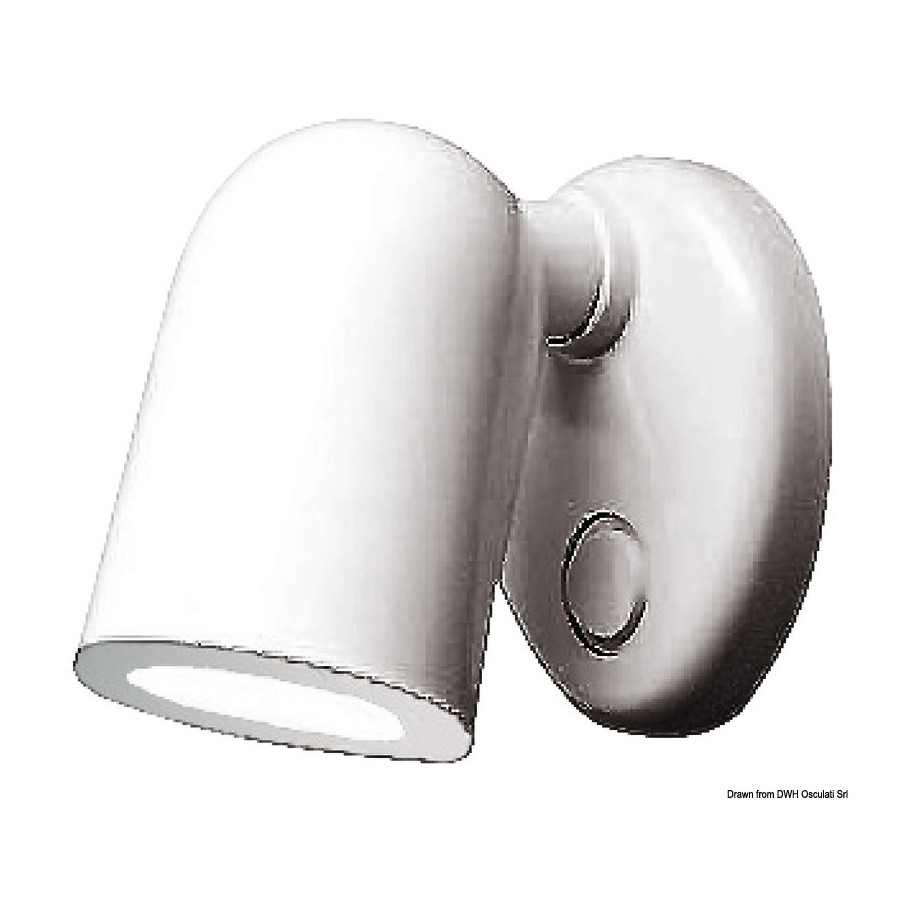 Spot halogène BATSYSTEM Tube Variante ou Accessoires Réduit:Tube ABS blanc 10 LED *13.868.10*