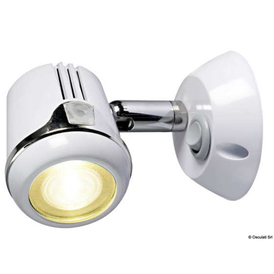 Spot LED Variante ou Accessoires Réduit:blanc HI-POWER LED 12/24 V *13.896.01*