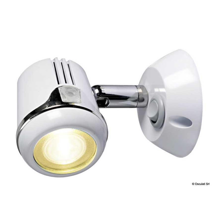 Spot LED Variante ou Accessoires Réduit:blanc HI-POWER LED 12/24 V *13.896.01*