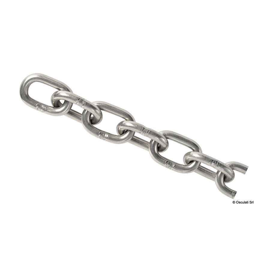 Chaîne en inox AISI 316 à maille liège 