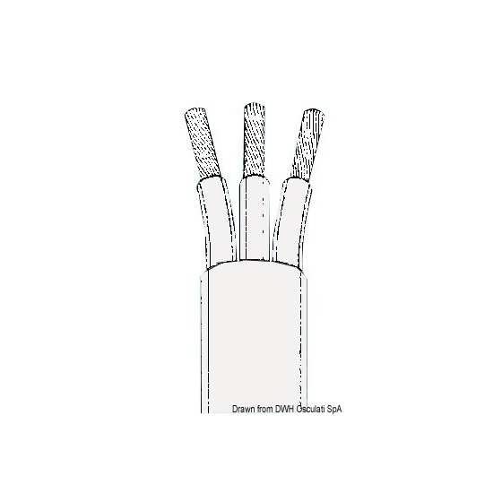Câble électrique marin en cuivre revêtu en PVC super isolant 