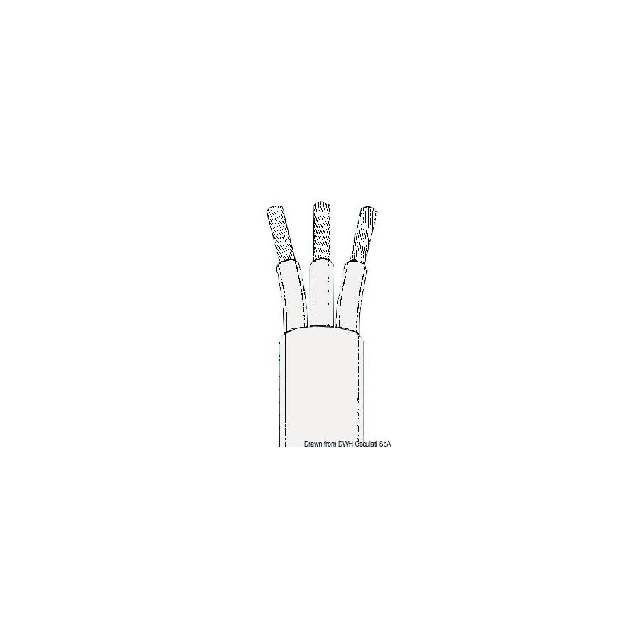 Câble électrique marin en cuivre revêtu en PVC super isolant 