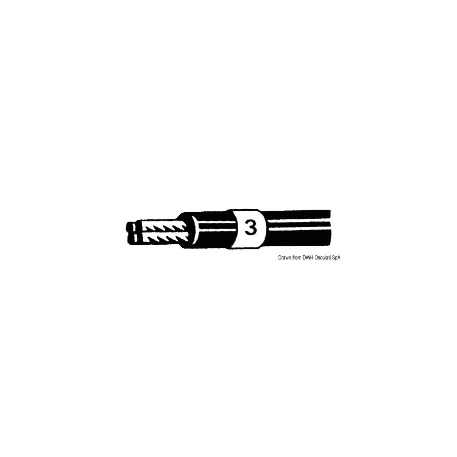Lettres et chiffres autocollantes de 3mm noirs sur fond blanc 