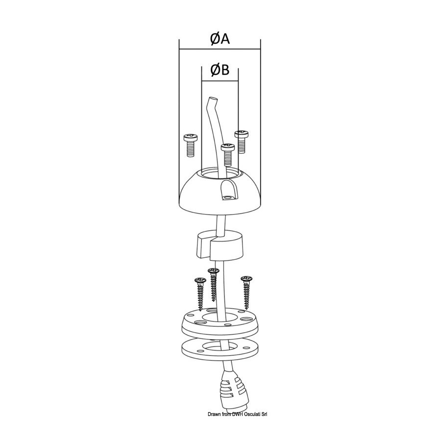 Presse-étoupe vertical SCANSTRUT 