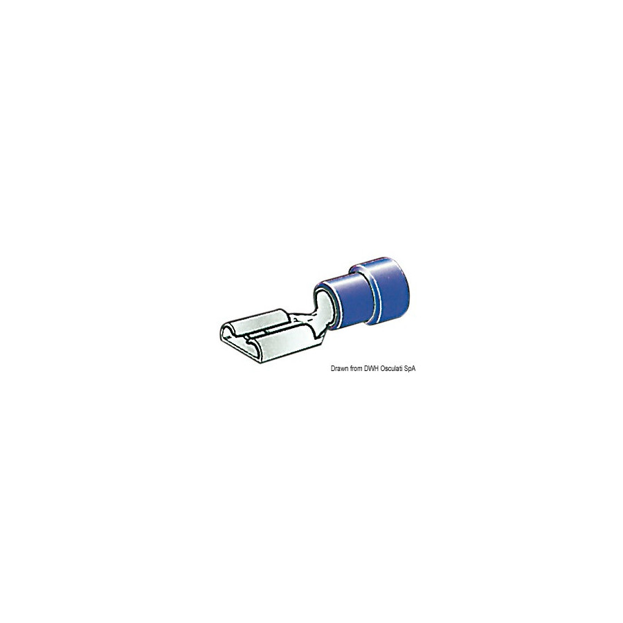 Cosses faston pré-isolées 4,7 mm, 6,3 mm et 9,5 mm 