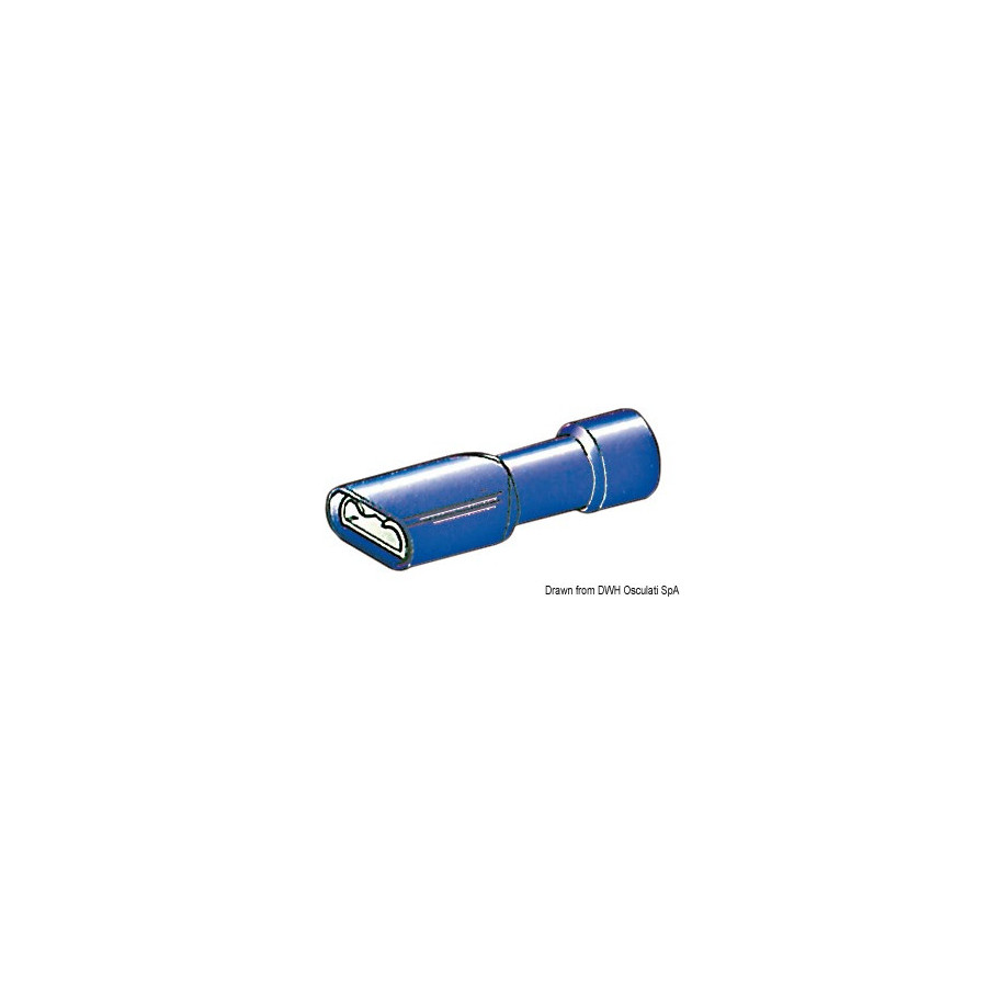 Faston totalement pré-isolé de 4,7 mm et 6,3 mm 