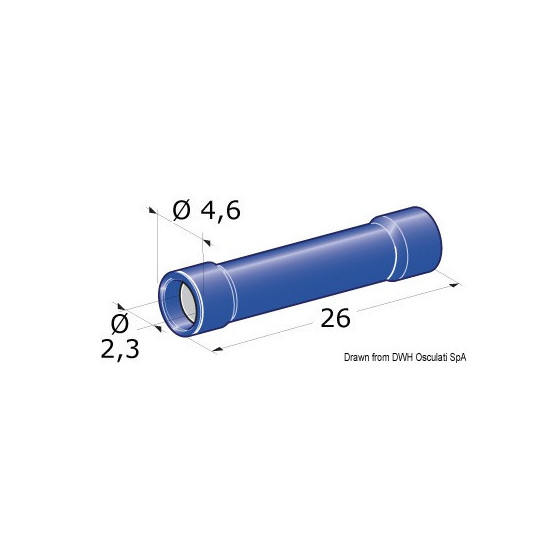 Fiches mâle + jonctions femelles pré-isolées Variante ou Accessoires Réduit:jonction femelle 1-2,5 mm² *14.186.81* Qté : 100