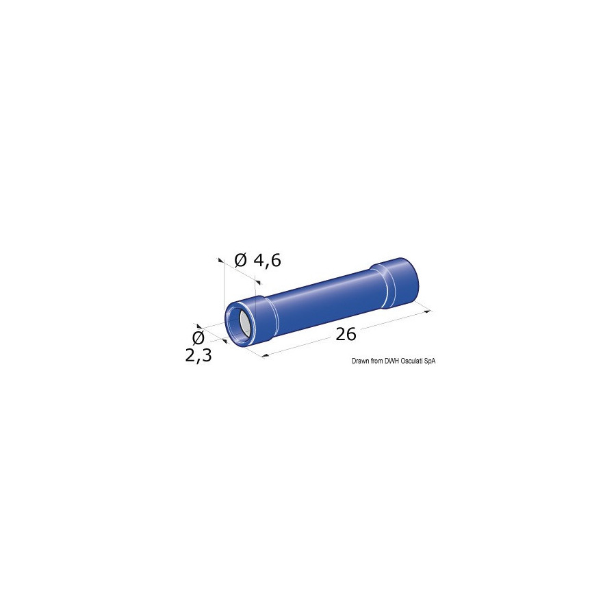 Fiches mâle + jonctions femelles pré-isolées Variante ou Accessoires Réduit:jonction femelle 1-2,5 mm² *14.186.81* Qté : 100