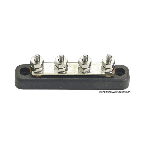 Barrette support Bus-Bar Variante ou Accessoires Réduit:Bus-Bar 4 x 5 mm *14.207.04* Qté : 2