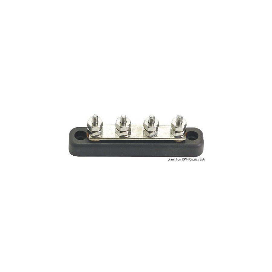 Barrette support Bus-Bar Variante ou Accessoires Réduit:Bus-Bar 4 x 5 mm *14.207.04* Qté : 2
