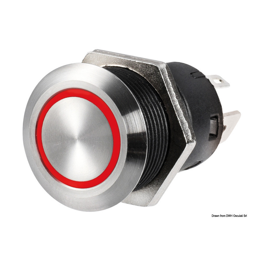 Interrupteur FLAT en inox 