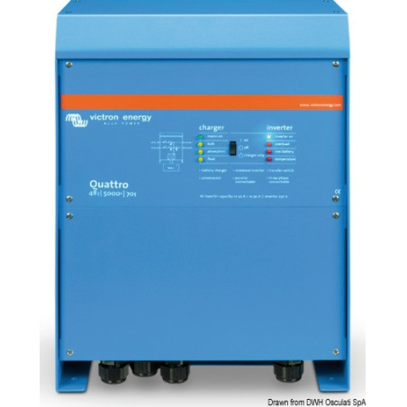 Système combiné VICTRON Quattro - Chargeur de batterie + Inverseur