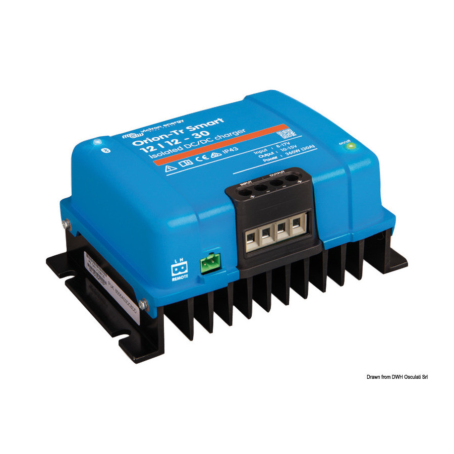 Convertisseur de tension VICTRON DC/DC et chargeur de batterie Orion-Tr Smart avec isolation galvanique et connexion Bluetooth 