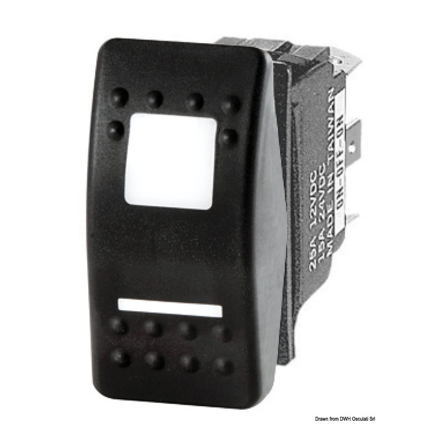 Interrupteur à bascule étanche IP56 Marina R II double LED 