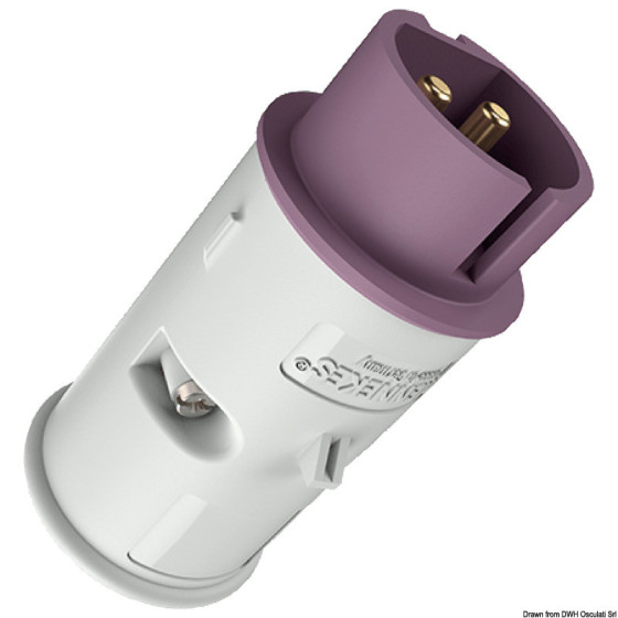 Fiche/raccord 12/24 V Variante ou Accessoires Réduit:courant 2 pôles bornes à vis 12/24V 16A *14.337.01*