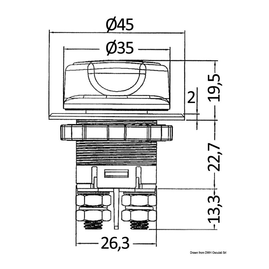 Coupe-batterie Compact Variante ou Accessoires Réduit:32 V DC 100 A *14.385.20*