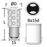 Ampoule LED SMD culot BA15D pour spots
