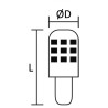 Ampoule LED SMD culot BA15D