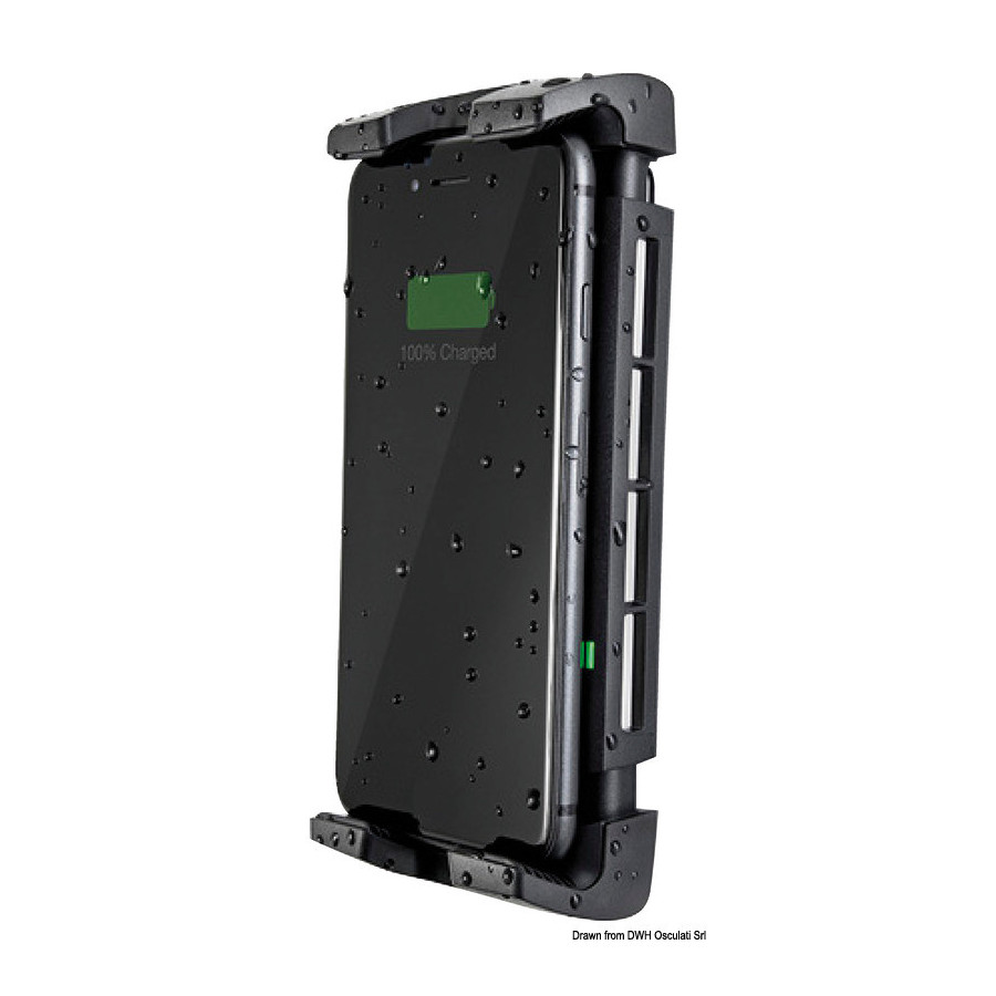 Chargeur de batterie sans fil étanche sur socle pour téléphone portable ROKK ACTIVE 
