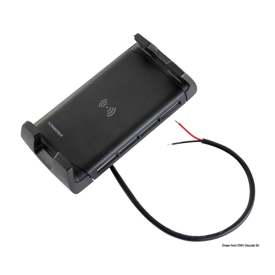 Chargeur de batterie sans fil étanche sur socle pour téléphone portable ROKK ACTIVE 