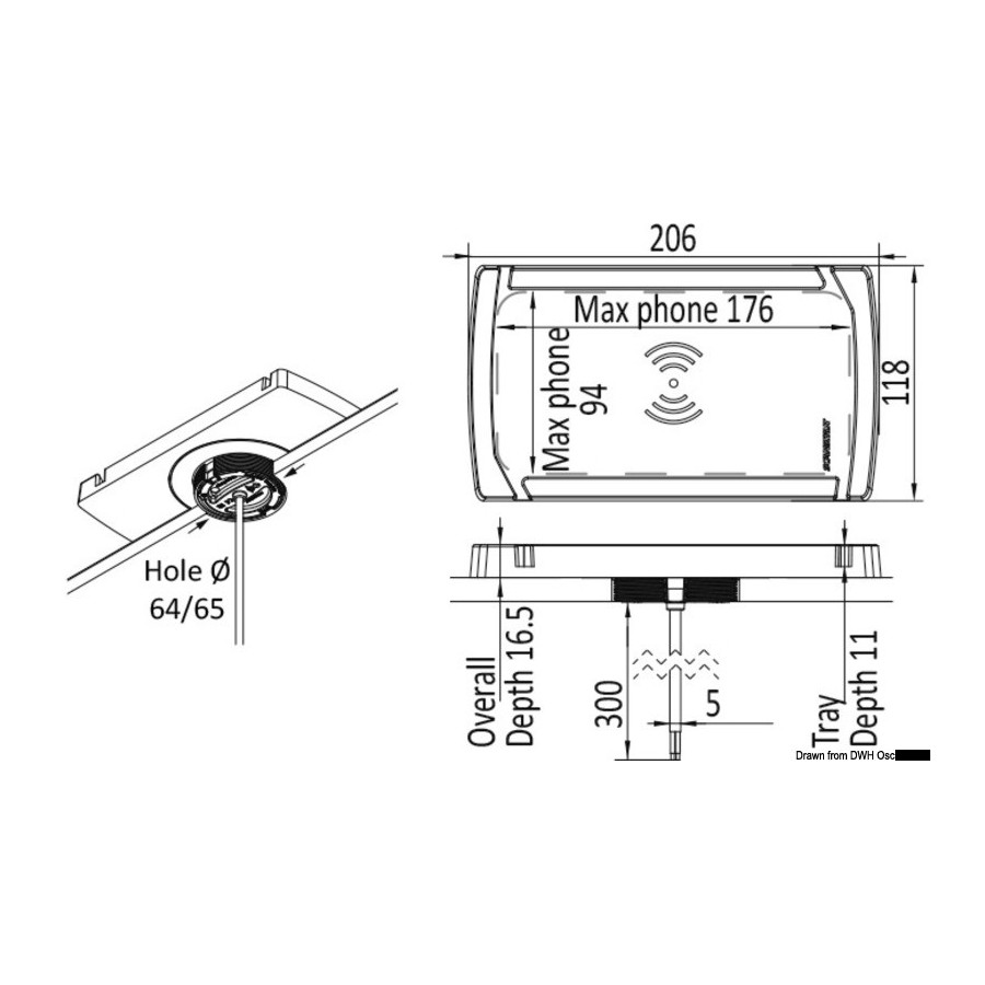 Chargeur étanche ROKK sans fils CATCH - 10 W 