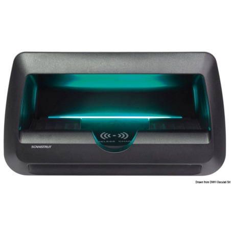 Chargeur de batterie étanche ROKK sans fil Cove LED 10 W