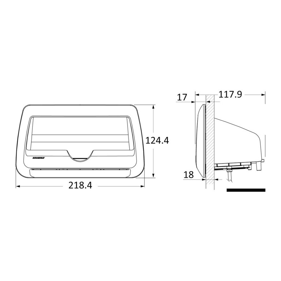 Chargeur de batterie étanche ROKK sans fil Cove LED 10 W 