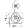 Prise allume-cigares et/ou USB