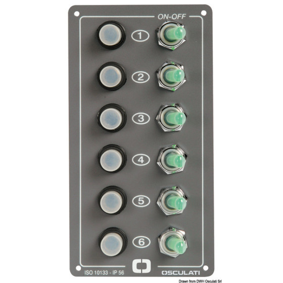Tableau électrique Elite Variante ou Accessoires Réduit:Elite 6 interrupteurs *14.700.00*