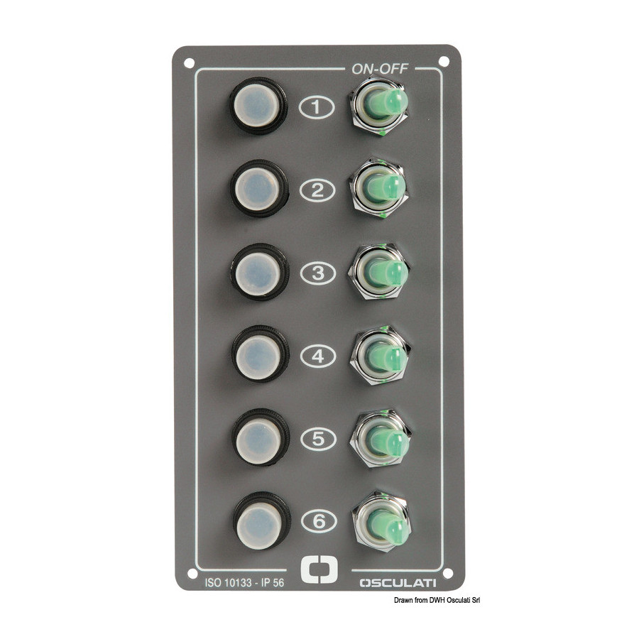 Tableau électrique Elite Variante ou Accessoires Réduit:Elite 6 interrupteurs *14.700.00*