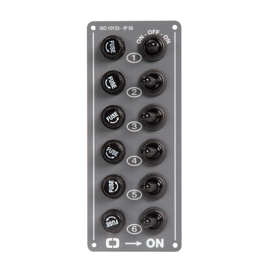 Tableau électrique vertical Variante ou Accessoires Réduit:6 interrupteurs *14.701.00*