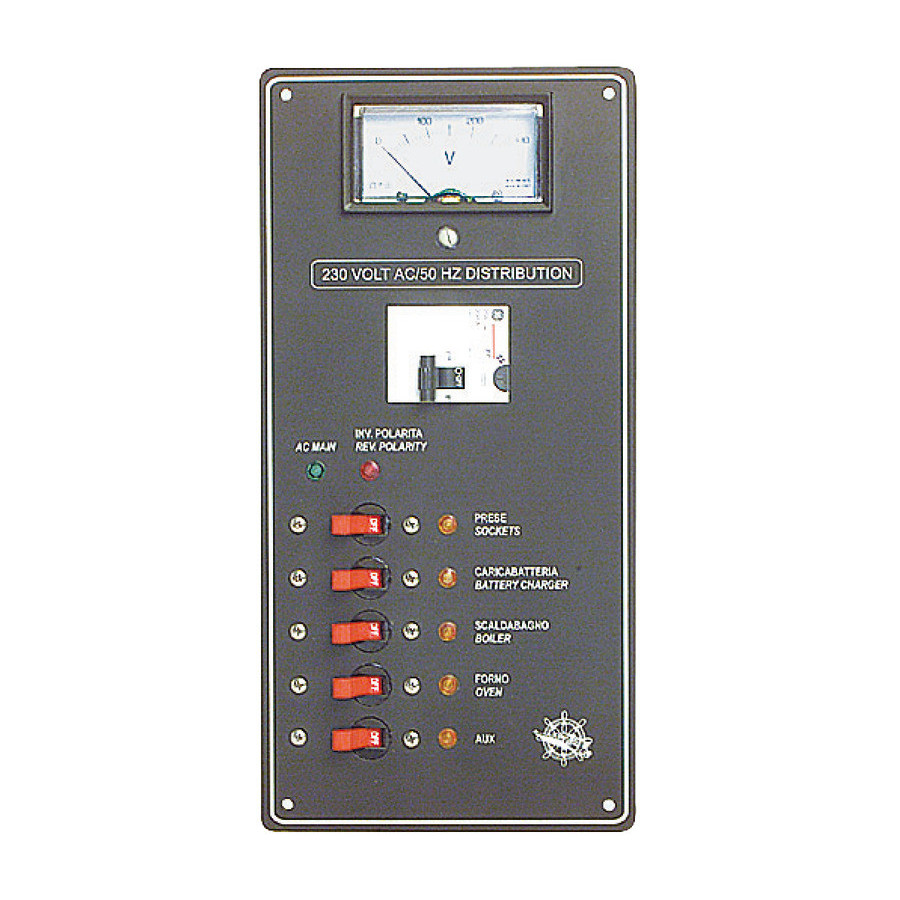 Tableau pour courant alterné 220 V 
