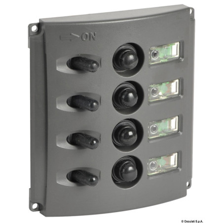 Tableaux électriques avec fusibles automatiques et double LED