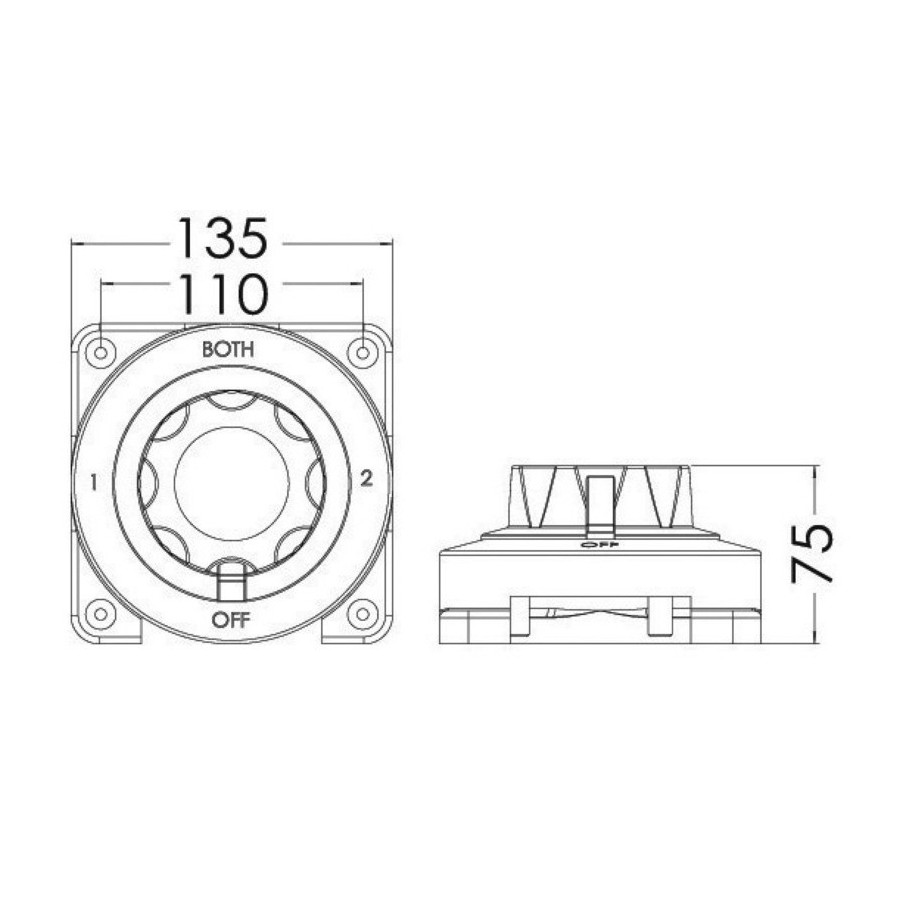 Interrupteur/coupleur pour batteries Selecta 