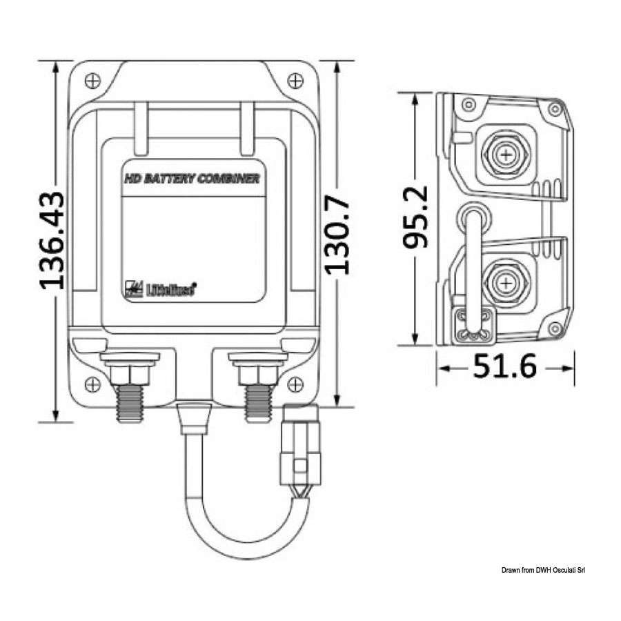 Coupleur batterie/Relais automatique de recharge intelligente bistable LITTELFUSE® 