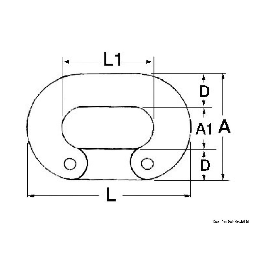 Maillons à riveter pour raccords de chaînes 
