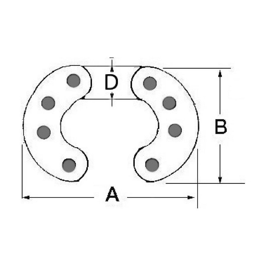 Maillon à riveter pour chaîne calibrée 