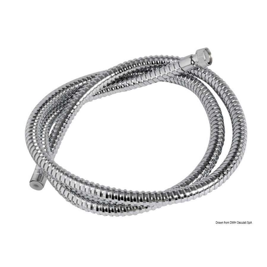 Tuyau douche en inox poli 