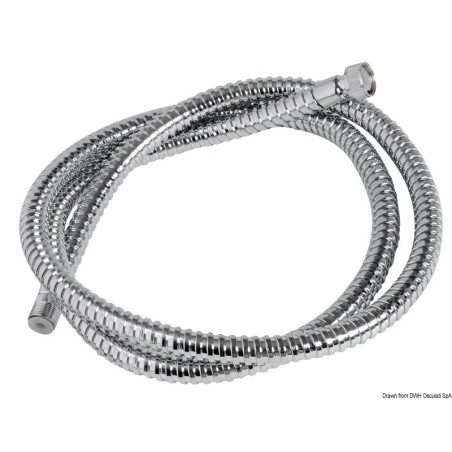 Tuyau douche en inox poli