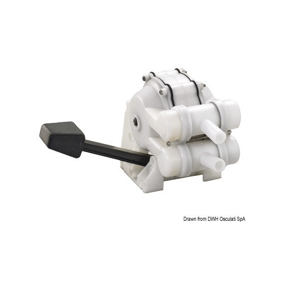 Pompe à pédale pour lavabo à double effet 