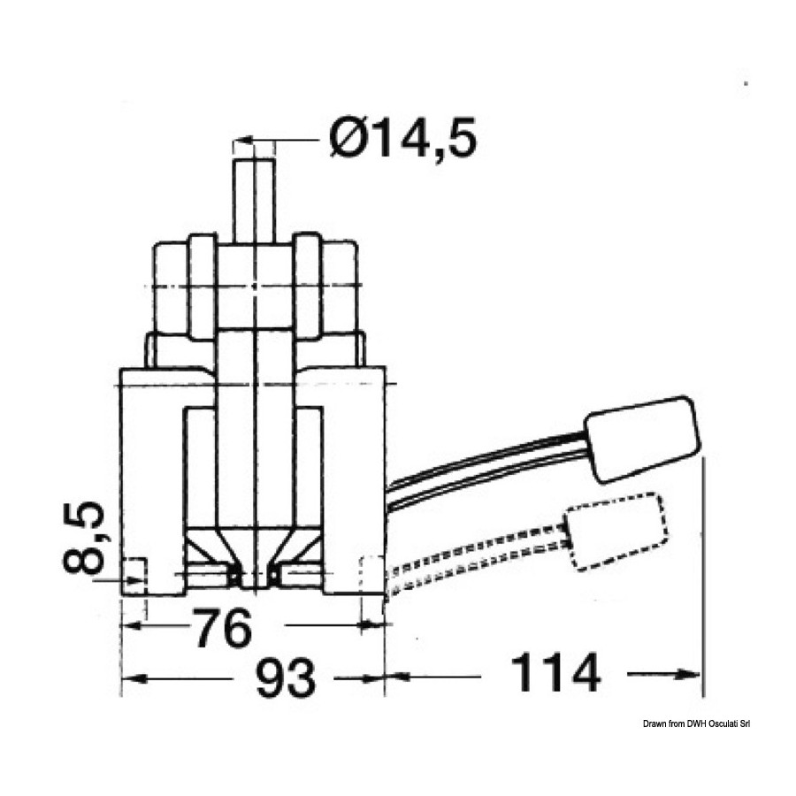 Pompe à pédale pour lavabo à double effet 