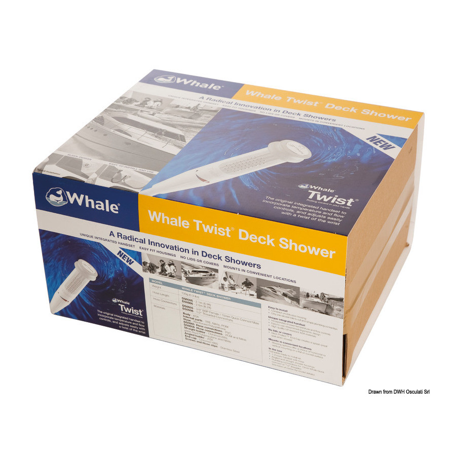 Boîtier douchette de pont intégrée WHALE Twist 