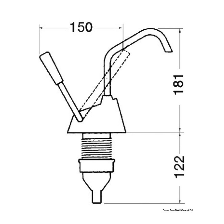 Pompe manuelle WHALE Flipper MK4 