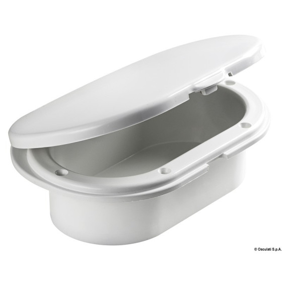 Pièces de rechange pour boîtiers douchette de pont Variante ou Accessoires Réduit:Oval + porte sortie arrière 185x131 *15.900.01