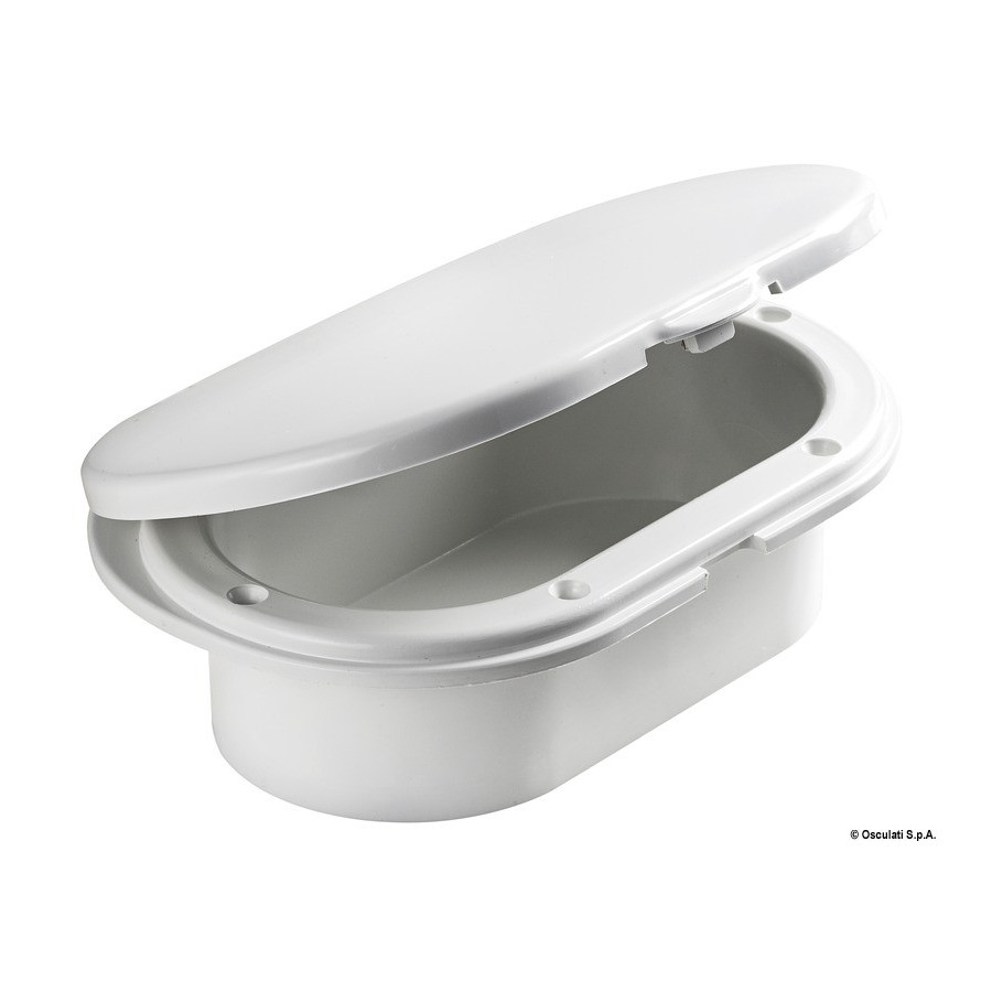Pièces de rechange pour boîtiers douchette de pont Variante ou Accessoires Réduit:Oval + porte sortie arrière 185x131 *15.900.01