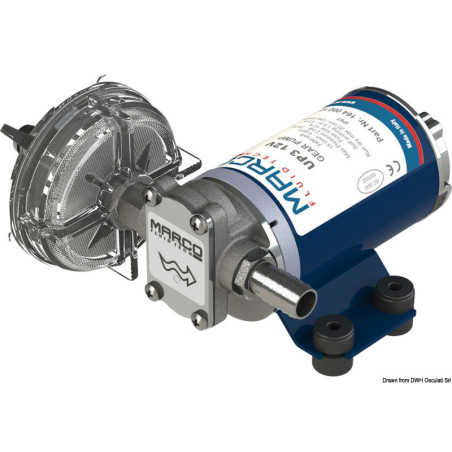 Electropompe auto-amorçable avec engrenages en bronze pour transvasement gasoil, antigel, eau