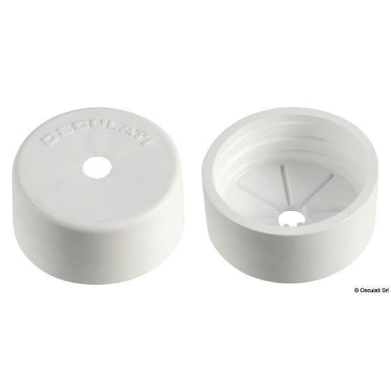 Bouchon de finition pour tuyau 16.104.37/38 Variante ou Accessoires Réduit:finition p. tuyaux 16.104.39 blanc *16.104.50* Qté : 