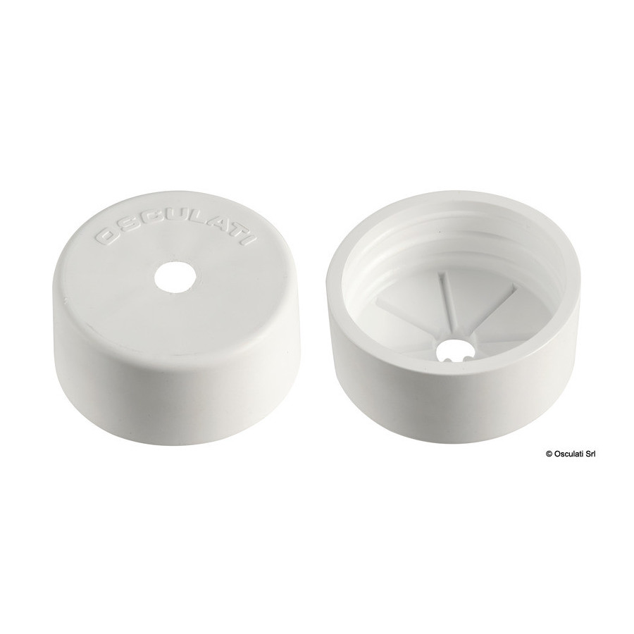 Bouchon de finition pour tuyau 16.104.37/38 Variante ou Accessoires Réduit:finition p. tuyaux 16.104.39 blanc *16.104.50* Qté : 