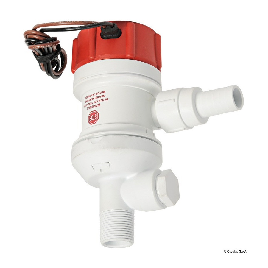 Pompe centrifuge RULE Dual-Port Variante ou Accessoires Réduit:pour viviers Rule Dual-Port *16.202.00*