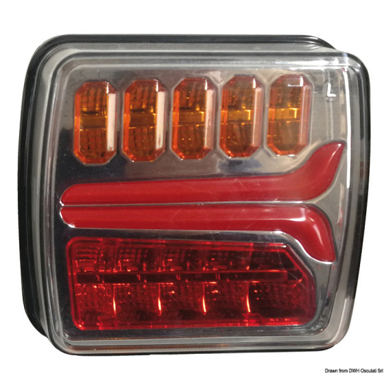 Feu arrière à LED dynamique Variante ou Accessoires Réduit:droit à LED dynamique *02.021.28*